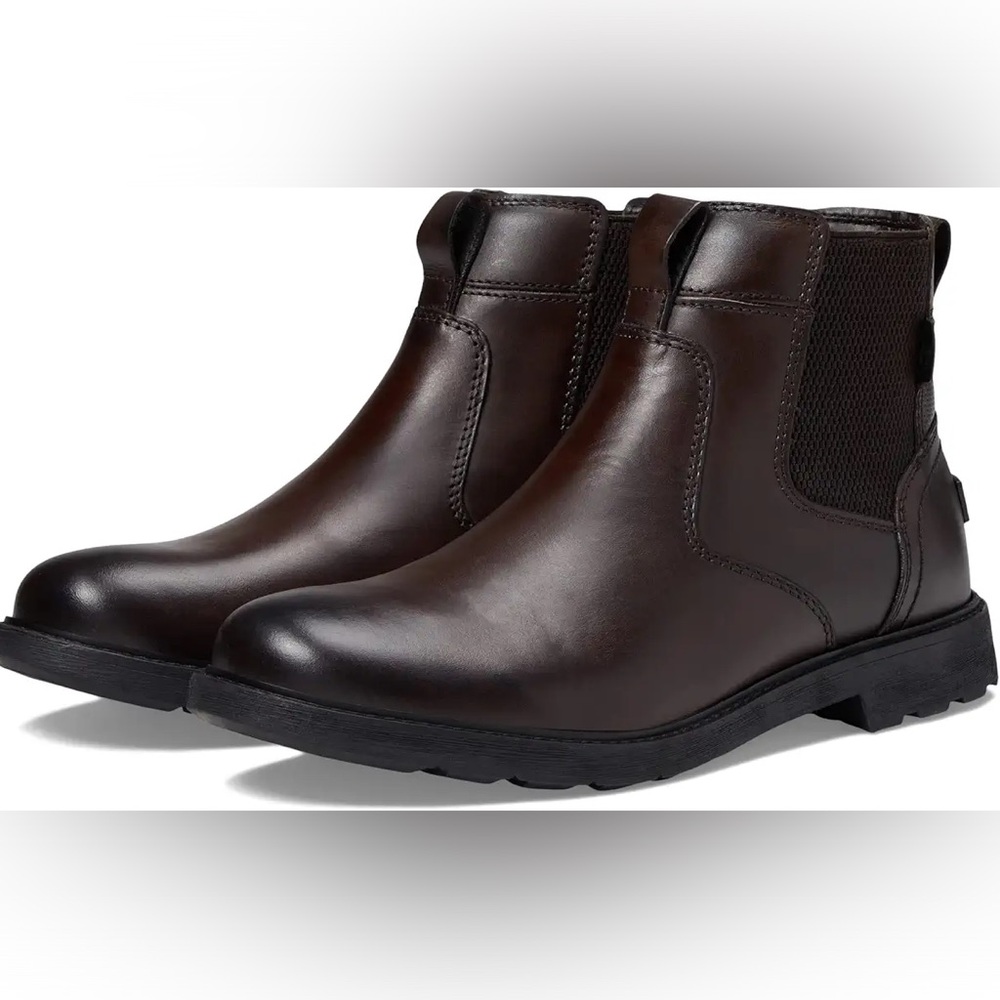 1912 Mens Plain Toe Chelsea Boot Brown New in Box Size 13W